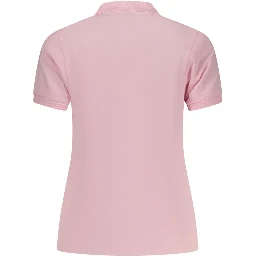 Pink Cotton Polo Shirt