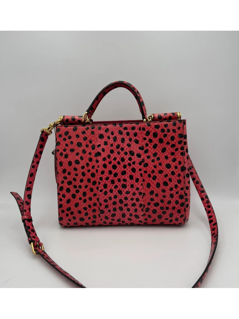 DOLCE & GABBANA SICILY in Reptile Skin Handbag