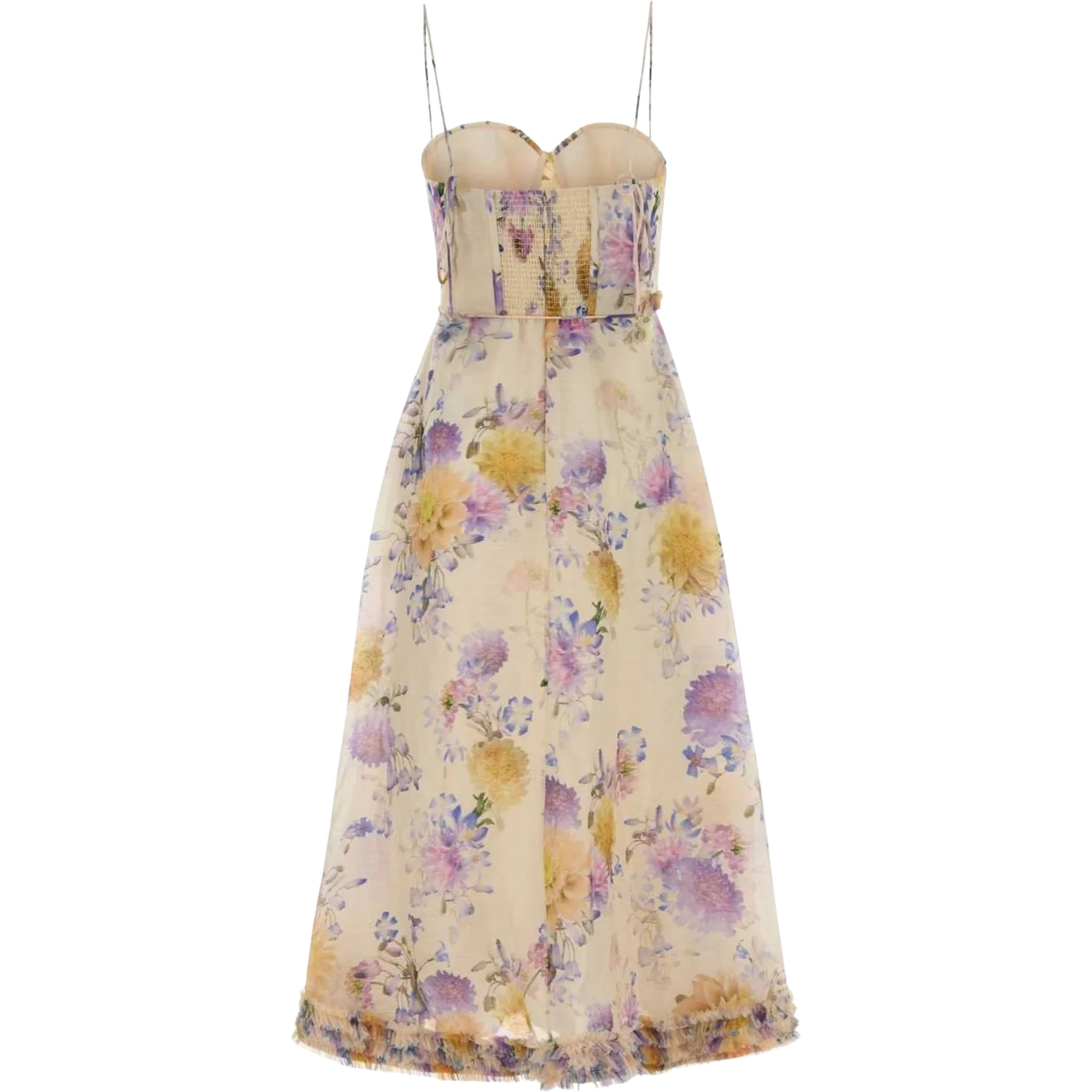 LUNA RUFFLE MIDI DRESS
